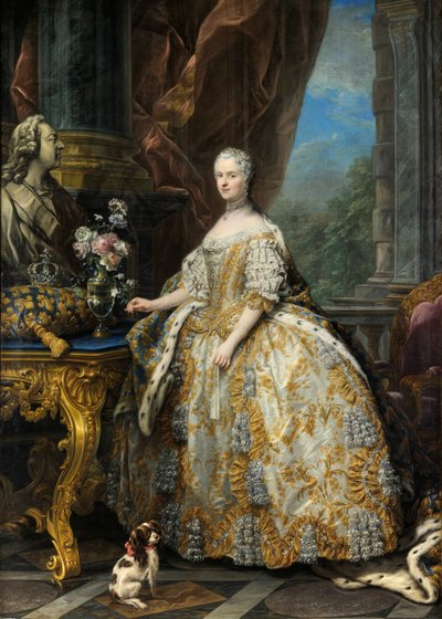 Marie Leszczinska, Königin von Frankreich (1703-1768) von Carle van Loo